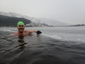 Winter Swimming in Ice